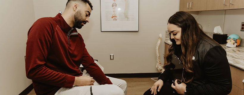 chiropractic examination at Monumental Health and Wellness in Colville WA