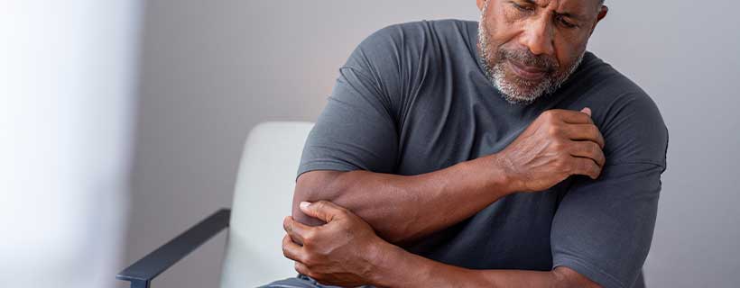 patient needing elbow pain treatment in Colville