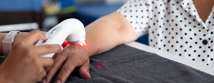 patient receiving Light Therapy in Colville