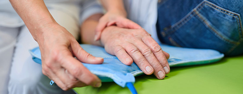 patient receiving pemf therapy in Colville